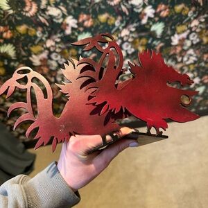 Vintage USC Gamecocks Bookends and Business Card Holder